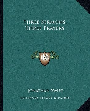 portada three sermons, three prayers