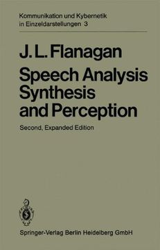 portada Speech Analysis Synthesis and Perception (Communication and Cybernetics)
