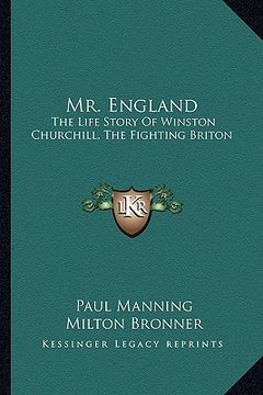 portada mr. england: the life story of winston churchill, the fighting briton (en Inglés)