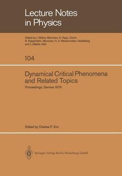 portada dynamical critical phenomena and related topics: proceedings of the international conference, held at the university of geneva, switzerland, april 2-6