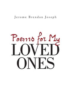 portada Poems for My Loved Ones (en Inglés)