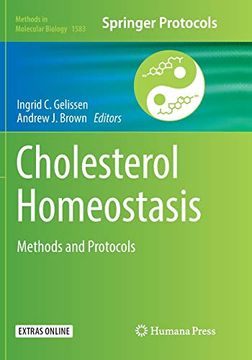 portada Cholesterol Homeostasis: Methods and Protocols (Methods in Molecular Biology) 
