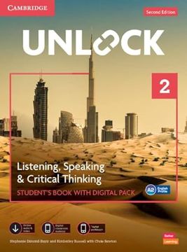portada Unlock Level 2 Listening, Speaking and Critical Thinking Student's Book with Digital Pack [With eBook] (en Inglés)