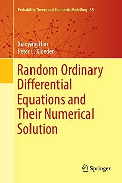 portada Random Ordinary Differential Equations and Their Numerical Solution: 85 (Probability Theory and Stochastic Modelling) (in English)