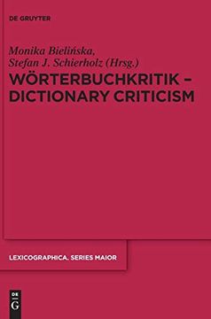 portada Wörterbuchkritik - Dictionary Criticism (Lexicographica: Series Maior) (en Alemán)