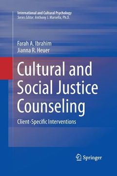 portada Cultural and Social Justice Counseling: Client-Specific Interventions 