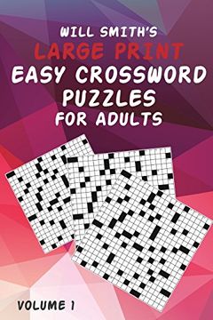 portada Will Smith Large Print Easy Crossword Puzzles for Adults - Volume 1 (en Inglés)