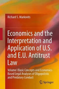 portada economic and legal concepts and theories and the economic analysis of the u.s. and e.u. law or horizontal and conglomerate mergers, vertical mergers and their surrogates, and joint ventures