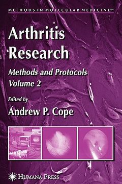 portada arthritis research: volume 2: methods and protocols (in English)