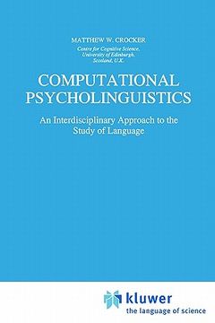 portada computational psycholinguistics: an interdisciplinary approach to the study of language (en Inglés)