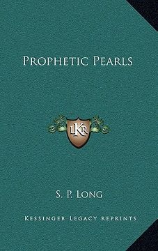 portada prophetic pearls (en Inglés)