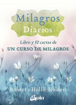 portada Milagros Diarios: Libro y 50 Cartas de un Curso de Milagros (in Spanish)