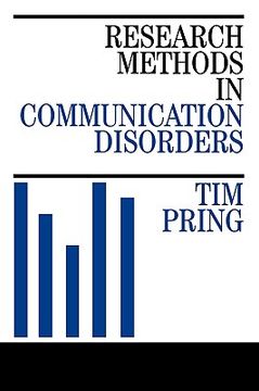 portada research methods in communication disorders (en Inglés)