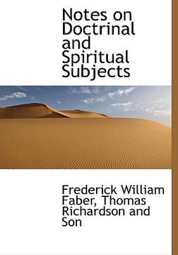 portada notes on doctrinal and spiritual subjects