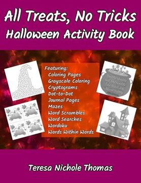 portada All Treats, No Tricks Halloween Activity Book (en Inglés)