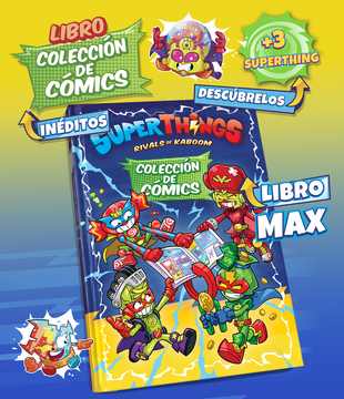 portada Libro Coleccionista Comics Superthings - Neon Power & Beyond - ma x