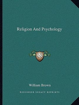 portada religion and psychology (en Inglés)