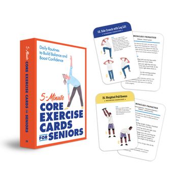 portada 5-Minute Core Exercise Cards for Seniors: Daily Routines to Build Balance and Boost Confidence (en Inglés)