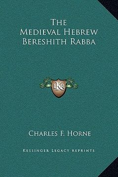 portada the medieval hebrew bereshith rabba (in English)