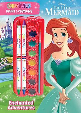portada Disney Little Mermaid: Enchanted Adventures: Colortivity Paint & Crayons 