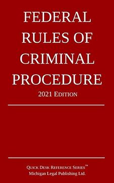 portada Federal Rules of Criminal Procedure; 2021 Edition (en Inglés)