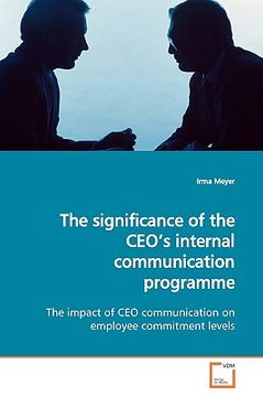 portada the significance of the ceo's internal communication programme (en Inglés)