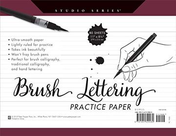 portada Studio Series Brush Lettering Practice Paper 
