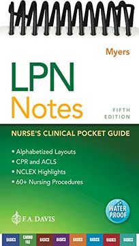 portada Lpn Notes: Nurse's Clinical Pocket Guide 