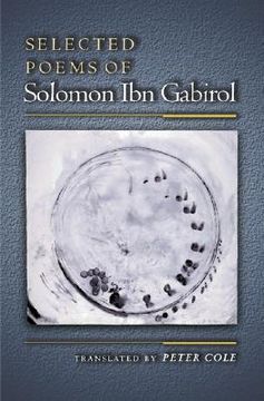 portada selected poems of solomon ibn gabirol (en Inglés)