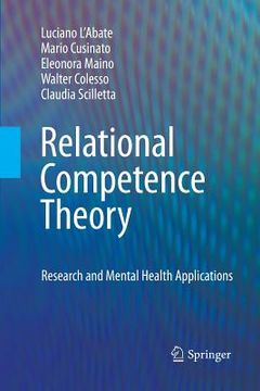 portada Relational Competence Theory: Research and Mental Health Applications (in English)