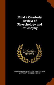 portada Mind a Quarterly Review of Physchology and Philosophy