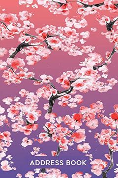 portada Address Book for Women: Address Organizer for Girls Women & Flower Lovers - Pink Cherry Blossom (Home & Office) (en Inglés)