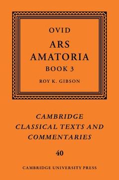 portada Ovid: Ars Amatoria, Book iii Hardback: Bk. 3 (Cambridge Classical Texts and Commentaries) (en Inglés)