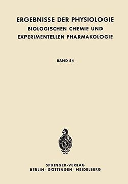 portada Die Nervose Steuerung Der Atmung (Ergebnisse der Physiologie, biologischen Chemie und experimentellen Pharmakologie)