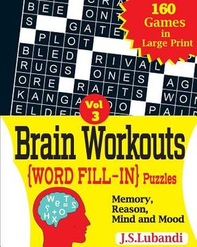 portada Brain Workouts (WORD FILL-IN) Puzzles (en Inglés)