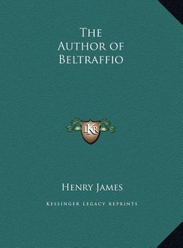 portada the author of beltraffio (en Inglés)