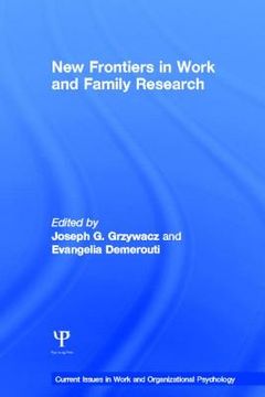 portada New Frontiers in Work and Family Research (en Inglés)