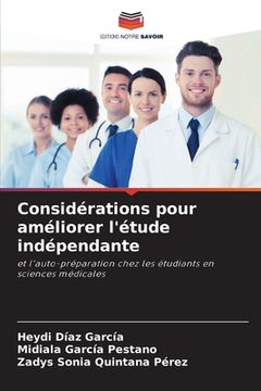 portada Considérations pour améliorer l'étude indépendante (en Francés)