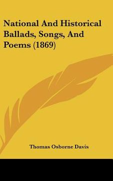 portada national and historical ballads, songs, and poems (1869) (en Inglés)