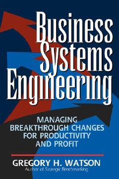 portada business systems engineering: managing breakthrough changes for productivity and profit (en Inglés)