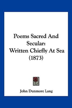 portada poems sacred and secular: written chiefly at sea (1873)