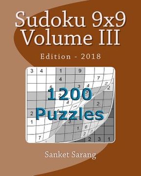 portada Sudoku 9x9 Vol III: Volume III (en Inglés)