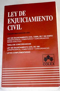portada Ley de Enjuiciamiento Civil y Leyes Complementarias (12ª Ed. ) (in Spanish)