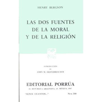 portada Las dos Fuentes de la Moral y de la Religion (Sepan Cuantos, 590)