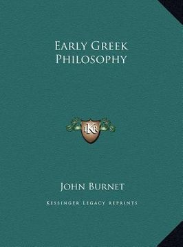 portada early greek philosophy (en Inglés)