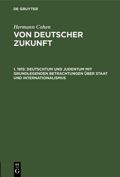 portada Deutschtum und Judentum mit Grundlegenden Betrachtungen Über Staat und Internationalismus (in German)