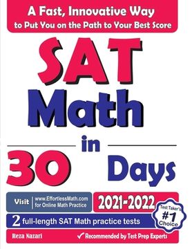 portada SAT Math in 30 Days: The Most Effective SAT Math Crash Course (en Inglés)