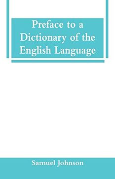 portada Preface to a Dictionary of the English Language (in English)
