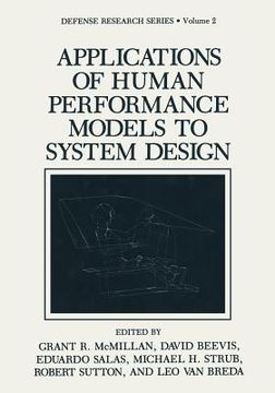 portada Applications of Human Performance Models to System Design (en Inglés)