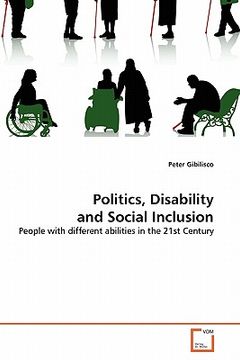 portada politics, disability and social inclusion (en Inglés)